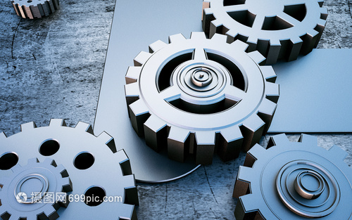 3D機(jī)械齒輪場景 現(xiàn)代機(jī)械科技的視覺盛宴